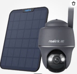 Reolink 4K Battery WiFi Outdoor Security Camera Argus PT Ultra + 3W Solar Panel