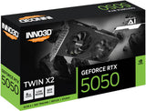 Inno3D GeForce RTX 5050 Twin X2 8GB GDDR6 Graphics Card – Brand New