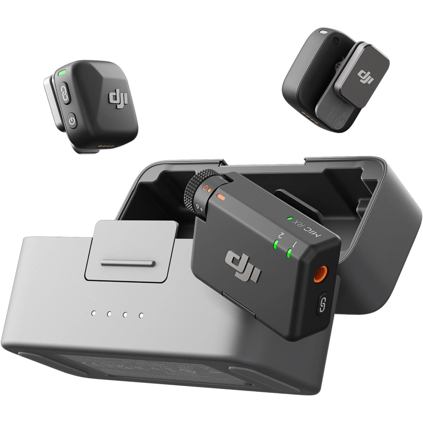 DJI Mic Mini (2 TX + 1 RX + Charging Case) Wireless Lavalier Microphone Vlog New