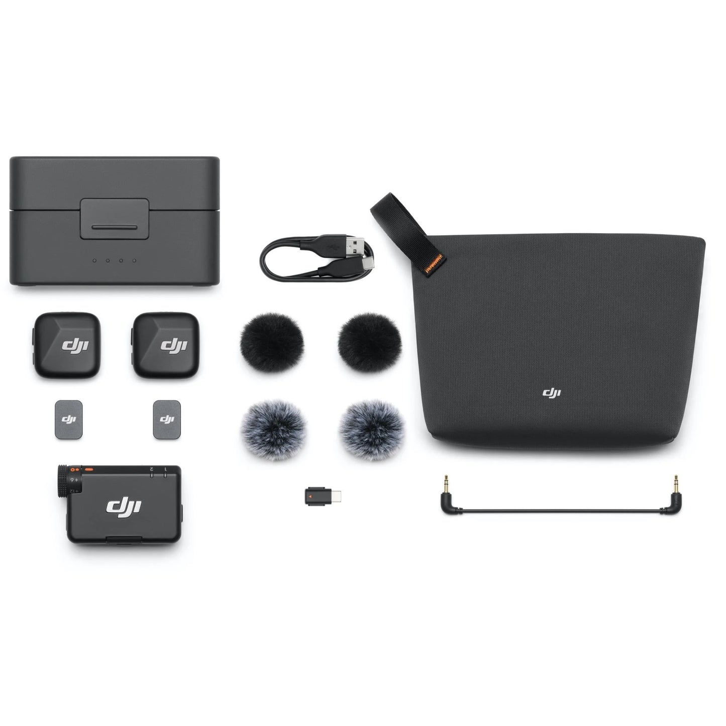DJI Mic Mini (2 TX + 1 RX + Charging Case) Wireless Lavalier Microphone Vlog New