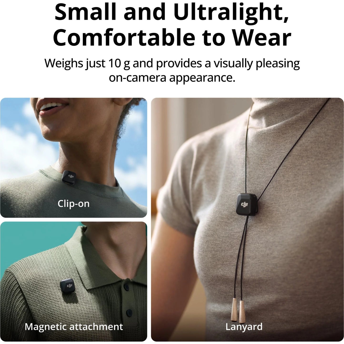 DJI Mic Mini (2 TX + 1 RX + Charging Case) Wireless Lavalier Microphone Vlog New