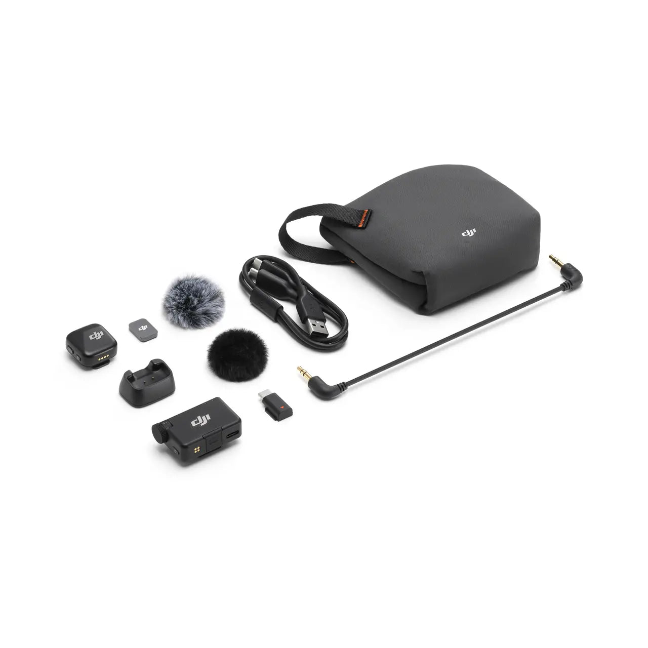 DJI Mic Mini (2 TX + 1 RX + Charging Case) Wireless Lavalier Microphone Vlog New