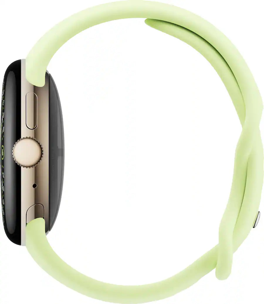Google Pixel Watch 4 Wi-Fi 41mm Champagne Gold Aluminum Case with Lemongrass Band – Brand New