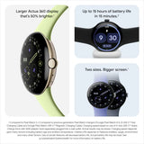 Google Pixel Watch 4 Wi-Fi 41mm Champagne Gold Aluminum Case with Lemongrass Band – Brand New
