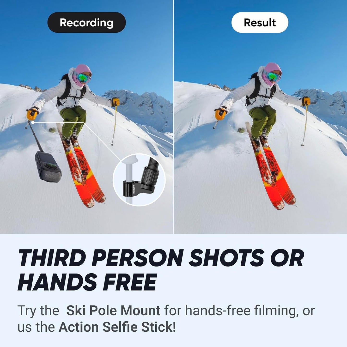Insta360 X4 Action Camera Ski Bundle – Brand New