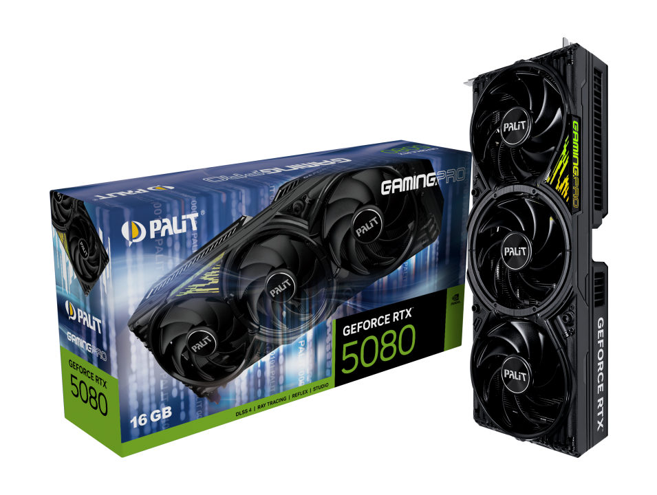 Palit GeForce RTX 5080 GDDR6X Graphics Card – UK Version – Brand New