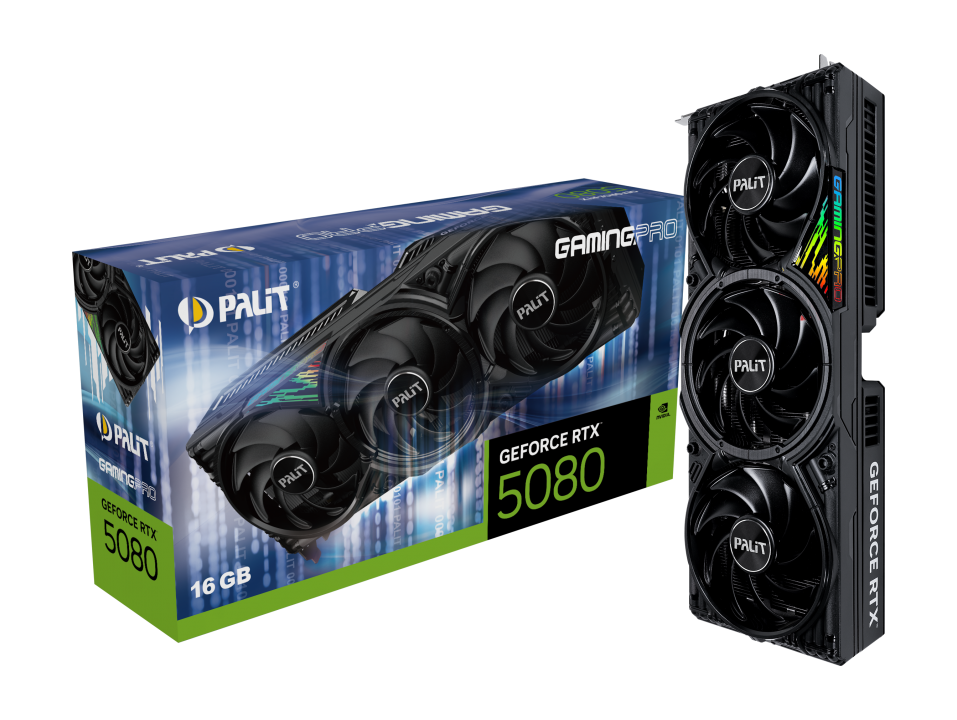 Palit GeForce RTX 5080 GDDR6X Graphics Card – UK Version – Brand New