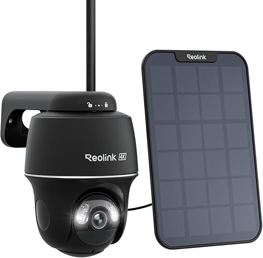 Reolink 4K Battery WiFi Outdoor Security Camera Argus PT Ultra + 3W Solar Panel