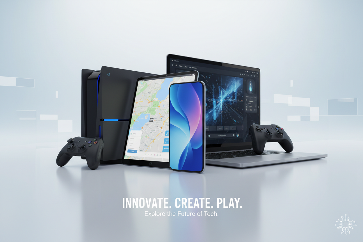 Smartphones, tablets, laptops and gaming consoles